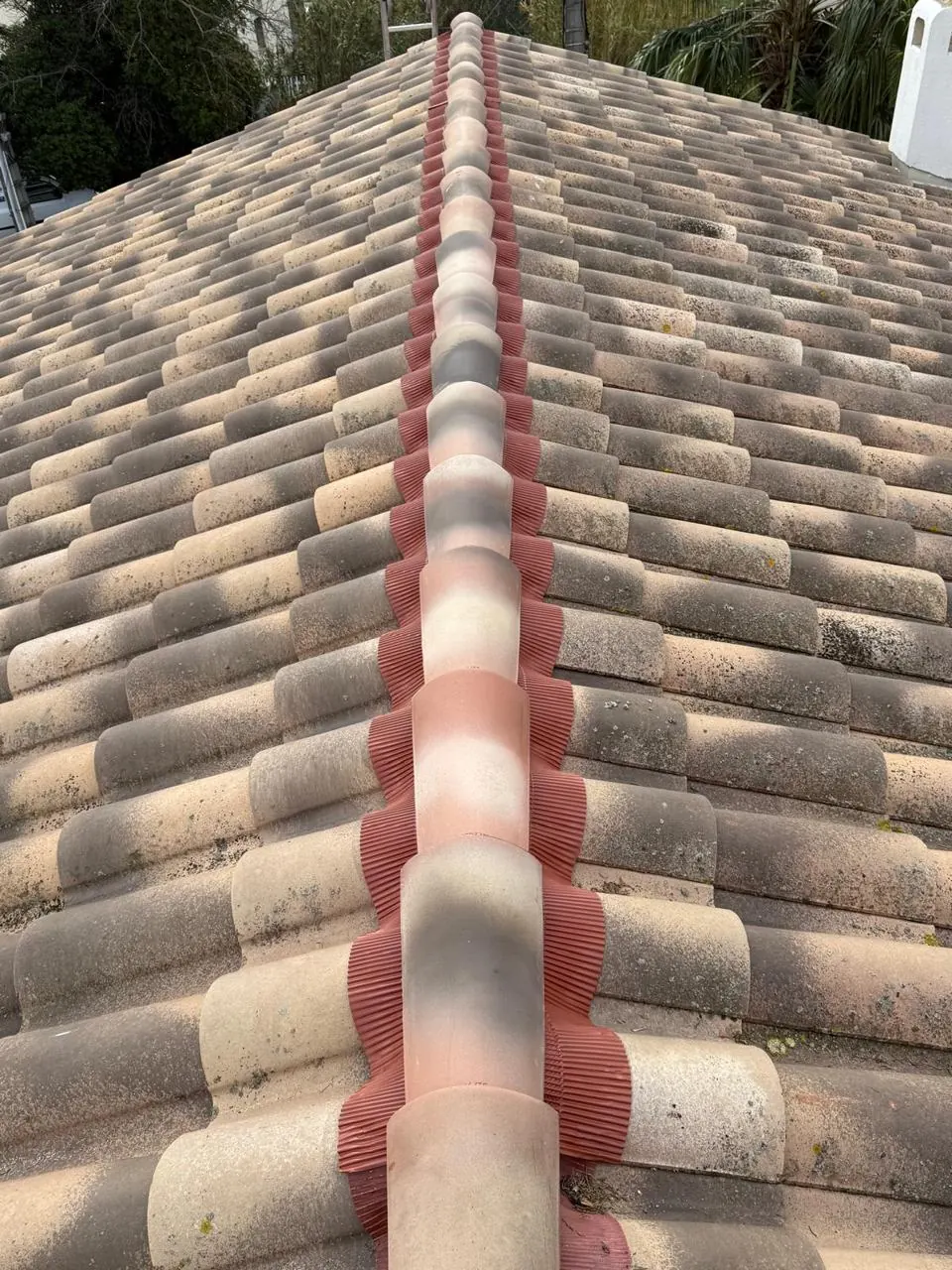 Faîtage avec closoir ventilé : après