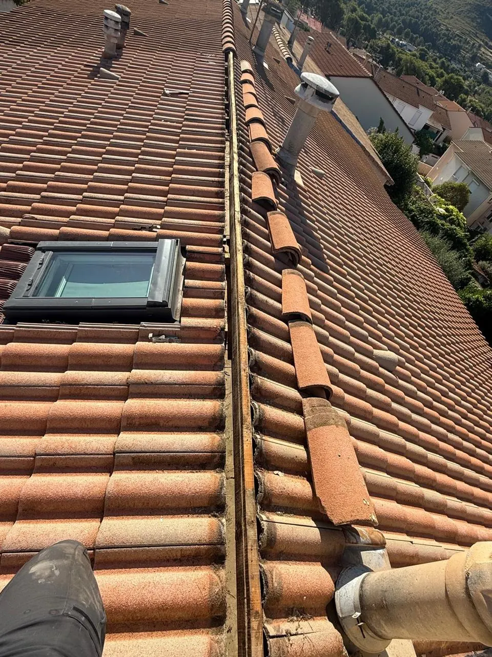 Faîtage et closoir ventilé : avant