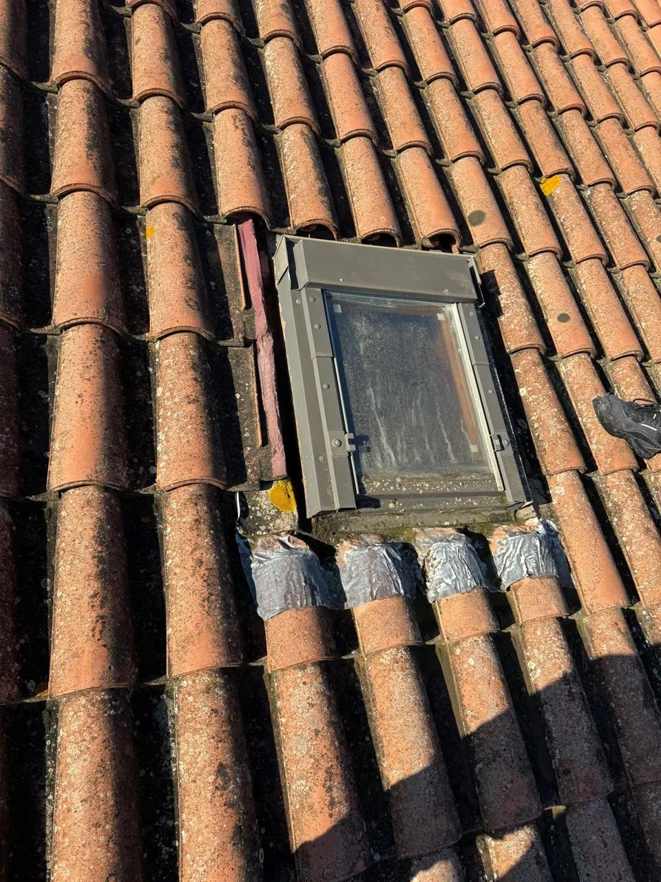 Remplacement de fenêtre de toit : avant
