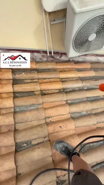 Application d'un hydrofuge sur toiture